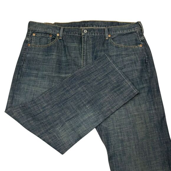 Levis‎ 569 Jeans Men's 40X27 (Hemmed) Blue Dark Wash Denim Original Riveted - Picture 1 of 8